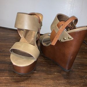Tan Charlotte Russe Wedges